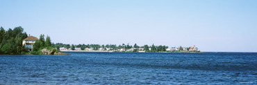 Buildings along the Coast, Lake Superior, Eagle Harbor, Upper Peninsula, Michigan, USA