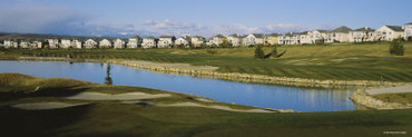 Golf Course along a Stream, Glen Eagle Golf Course, Cochrane, Alberta, Canada