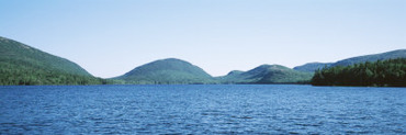 Mountain Range along the Eagle Lake, Mount Desert Island, Maine, USA