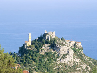 Eze, Hill Village Perched Like an Eagle's Nest, Alpes Maritimes, Cote d'Azur, Provence, France