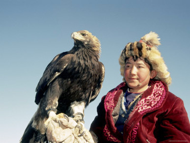 Youngest Eagle Hunter in the Festival, Talgat, Golden Eagle Festival, Mongolia