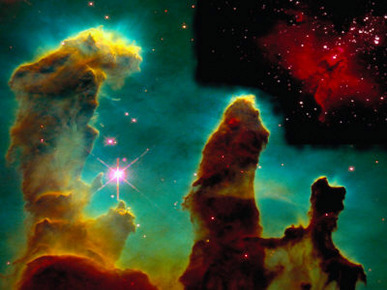 Eagle Nebula, Taken from Hubble Telescope