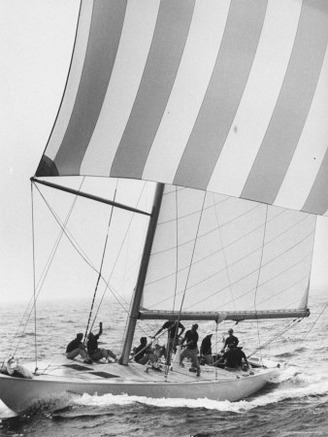 The American Eagle During America's Cup Race